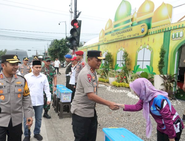 Kapolda Jatim Tinjau Kesiapan Posyan Terpadu Alun - alun Kota dan Pospam Kenanten Mojokerto