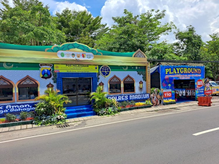 Layanan Mudik Polres Madiun, Sediakan Fasilitas Playground hingga Bengkel Gratis