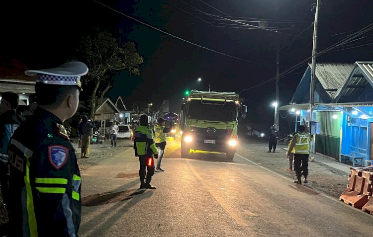 Polres Jember Batasi Kecepatan Kendaraan Berat di Jalur Kasian - Puger